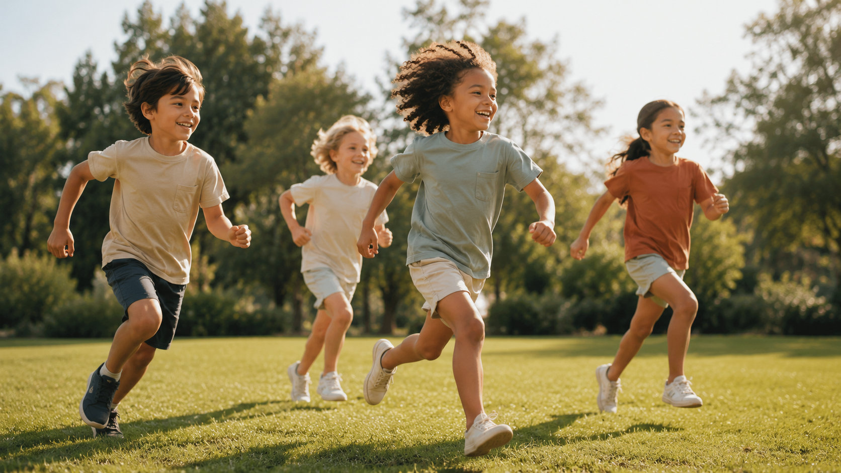 Children moving and learning through direction and pace